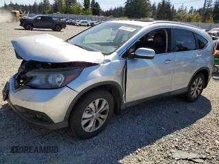 2013 Honda CR-V EX-L z VIN 2HKRM4H75DH693483, wystawiony jako Copart lot #55702115 z przebiegiem 210 135 mil mil oraz Szkody całkowita. Historia ofert i sprzedaży dostępna na DreamBid. Obrazek 1.