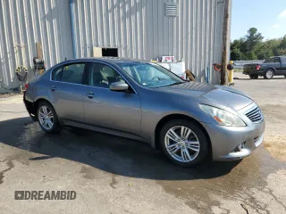 2012 Infiniti G25 Journey with VIN JN1DV6AP2CM810120, listed as a Copart auction lot 77698304 with 130,897 mi miles and Salvage Title. Bid and sale history available at DreamBid. Image 4.