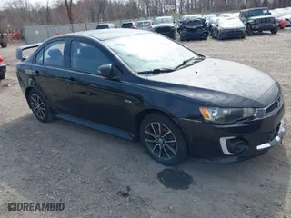 2017 Mitsubishi Lancer ES with VIN JA32U2FU7HU009347, listed as a IAAI auction lot 41908290 with 52,060 mi miles. Bid and sale history available at carsss.com. Image 1.