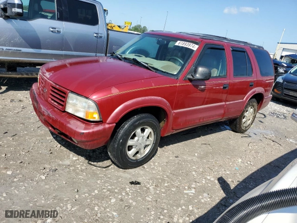 1998 Oldsmobile Bravada with VIN 1GHDT13W8W2702234, listed as a Copart auction lot 61893974 with 164,761 mi miles and Salvage Title. Bid and sale history available at carsss.com. Image 1.