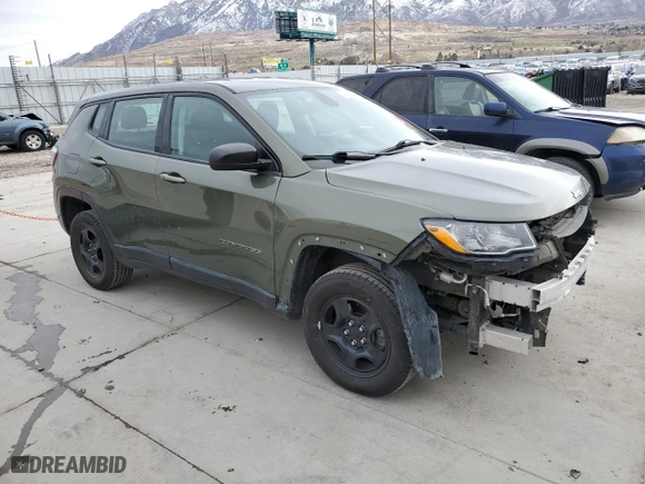 2018 Jeep Compass Sport with VIN 3C4NJDABXJT262512, listed as a Copart auction lot 49705275 with 103,430 mi miles and Salvage Title. Bid and sale history available at carsss.com. Image 4.