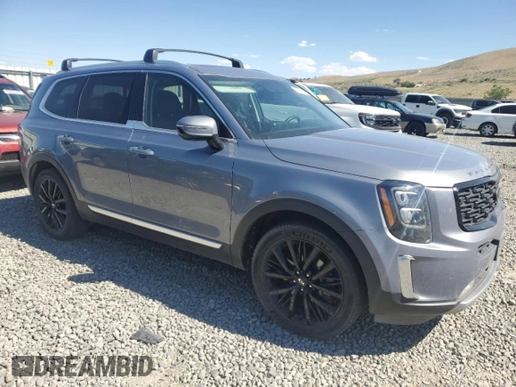 2020 Kia Telluride SX with VIN 5XYP5DHC2LG061953, listed as a Copart auction lot 62049085 with 77,410 mi miles and Salvage title. Bid and sale history available at DreamBid. Image 4.