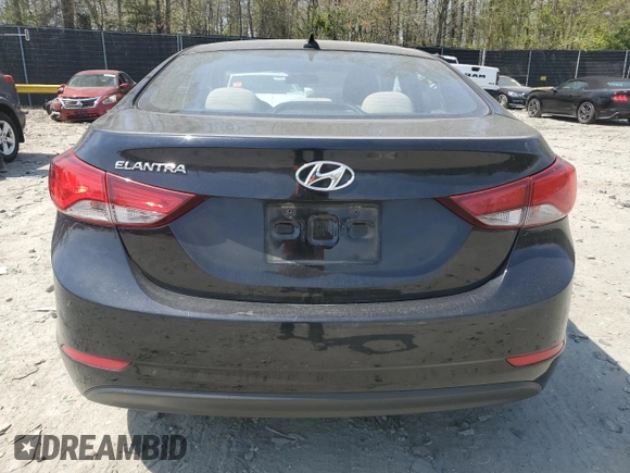 2016 Hyundai Elantra SE with VIN 5NPDH4AE7GH722008, listed as a Copart auction lot 53365985 with 67,181 mi miles and Salvage Title. Bid and sale history available at DreamBid. Image 6.