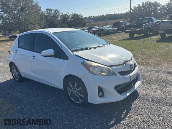 2012 Toyota Yaris L with VIN JTDKTUD36CD523080, listed as a Copart auction lot 88991985 with 134,041 mi miles and Clean Title. Bid and sale history available at carsss.com. Image 1.