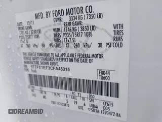 2012 Ford F-150 XL with VIN 1FTFX1EF3CFA45315, listed as a IAAI auction lot 42036787 with 209,331 mi miles. Bid and sale history available at carsss.com. Image 9.