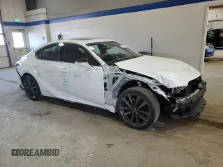 2024 Lexus IS 350 F Sport with VIN JTHGZ1E28R5035775, listed as a Copart auction lot 47109195 with 6,076 mi miles and Salvage title. Bid and sale history available at DreamBid. Image 4.