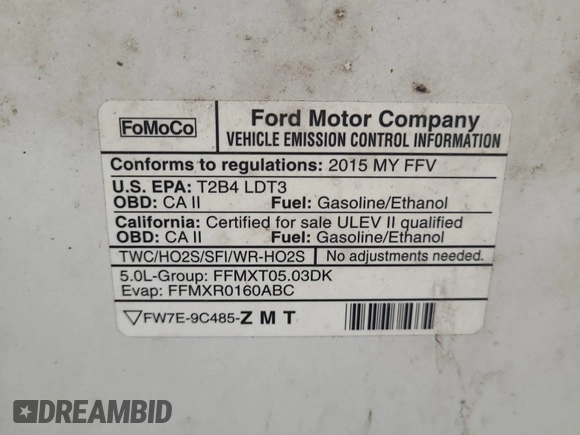 2015 Ford F-150 XLT z VIN 1FTFX1EF7FKD06649, wystawiony jako IAAI lot #42615380 z przebiegiem 177 590 mil mil oraz . Historia ofert i sprzedaży dostępna na DreamBid. Obrazek 35.