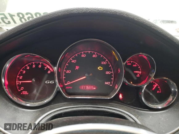 2008 Pontiac G6 z VIN 1G2ZG57B884209051, wystawiony jako Copart lot #46686815 z przebiegiem 177 689 mil mil oraz Szkoda całkowita • Salvage title. Historia ofert i sprzedaży dostępna na DreamBid. Obrazek 9.