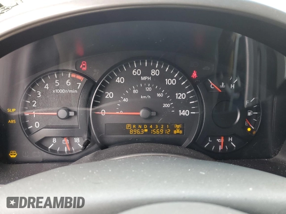 2005 Nissan Titan SE with VIN 1N6BA07B35N553844, listed as a Copart auction lot 45569885 with 156,912 mi miles and Salvage Title. Bid and sale history available at DreamBid. Image 9.