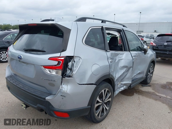 2020 Subaru Forester Limited with VIN JF2SKAUC6LH462339, listed as a IAAI auction lot 42201109 with 50,648 mi miles and . Bid and sale history available at DreamBid. Image 4.
