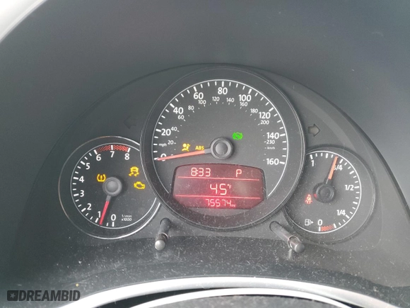 2012 Volkswagen Beetle 2.5L PZEV with VIN 3VWJP7AT7CM628377, listed as a Copart auction lot 85896624 with 75,574 mi miles and Salvage Title. Bid and sale history available at carsss.com. Image 9.