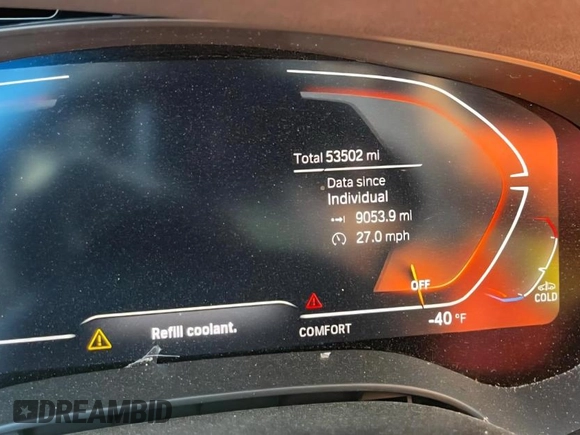 2021 BMW 5 Series 540i с VIN WBA53BJ08MWX03126, выставлен на аукционе Copart как лот 60490935 с пробегом 53 502 миль миль и Списание • Salvage title. История ставок и продаж доступна на DreamBid. Изображение 9.