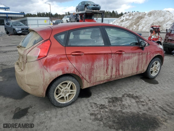 2018 Ford Fiesta SE with VIN 3FADP4EJ9JM103119, listed as a Copart auction lot 46050025 with 34,254 mi miles and Salvage Title. Bid and sale history available at carsss.com. Image 3.