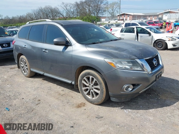 2015 Nissan Pathfinder S with VIN 5N1AR2MN7FC633528, listed as a IAAI auction lot 41905726 with 159,525 mi miles and . Bid and sale history available at DreamBid. Image 1.