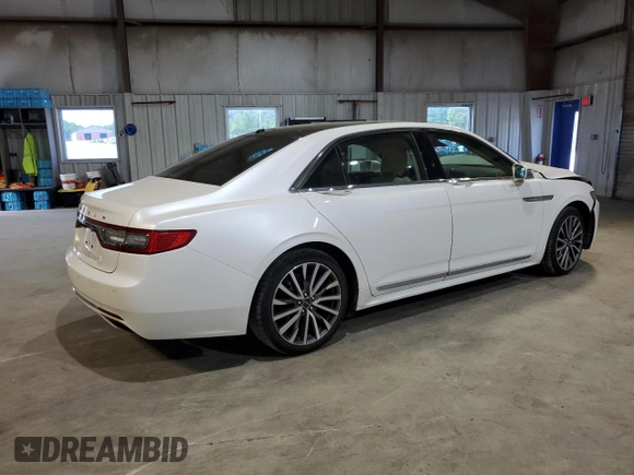 2017 Lincoln Continental Select with VIN 1LN6L9TP7H5611734, listed as a Copart auction lot 57485675 with 118,069 mi miles and Salvage title. Bid and sale history available at DreamBid. Image 3.