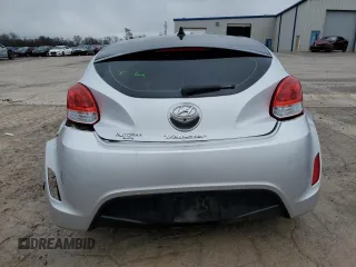 2017 Hyundai Veloster Value Edition with VIN KMHTC6AD6HU317967, listed as a Copart auction lot 43073755 with 47,681 mi miles and Salvage Title. Bid and sale history available at carsss.com. Image 6.