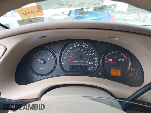 2002 Chevrolet Impala z VIN 2G1WF52E429383814, wystawiony jako IAAI lot #42578751 z przebiegiem 145 753 mil mil oraz . Historia ofert i sprzedaży dostępna na DreamBid. Obrazek 7.
