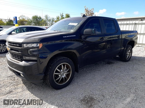 2021 Chevrolet Silverado 1500 RST with VIN 3GCUYEED0MG305146, listed as a Copart auction lot 75649424 with 101,471 mi miles and Salvage Title. Bid and sale history available at carsss.com. Image 1.