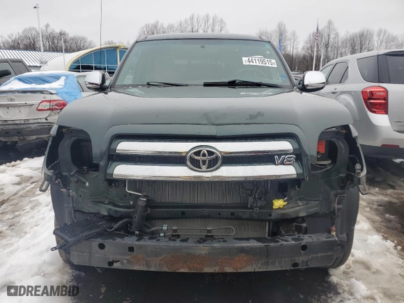 2006 Toyota Tundra SR5 with VIN 5TBBT44106S486740, listed as a Copart auction lot 44119515 with 120,788 mi miles and Salvage Title. Bid and sale history available at carsss.com. Image 5.