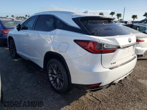 2020 Lexus RX 350 F Sport Performance z VIN 2T2YZMDAXLC255179, wystawiony jako Copart lot #74202904 z przebiegiem Nie podano mil oraz Nie do naprawy • Non repairable. Historia ofert i sprzedaży dostępna na DreamBid. Obrazek 2.