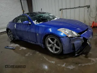 2005 Nissan 350Z Touring with VIN JN1AZ34D15M601512, listed as a Copart auction lot 41463465 with 75,105 mi miles and Salvage Title. Bid and sale history available at carsss.com. Image 4.