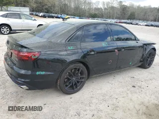 2021 Audi A4 S line Premium Plus with VIN WAUEAAF43MN002480, listed as a Copart auction lot 50834195 with 31,183 mi miles and Salvage Title. Bid and sale history available at DreamBid. Image 3.