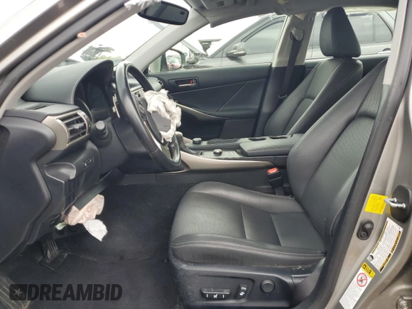 2016 Lexus IS 300/350 with VIN JTHCM1D27G5010703, listed as a Copart auction lot 58525745 with 50,046 mi miles and Salvage title. Bid and sale history available at DreamBid. Image 7.