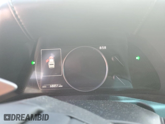 2020 Lexus ES 300h with VIN 58AD21B10LU007586, listed as a Copart auction lot 60130325 with 68,851 mi miles and Salvage title. Bid and sale history available at DreamBid. Image 9.