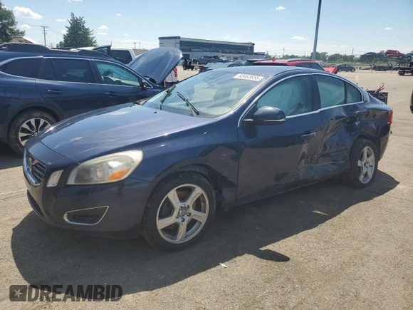 2013 Volvo S60 T5 Premier with VIN YV1612FS4D2230401, listed as a Copart auction lot 63463655 with 210,680 mi miles and Salvage title. Bid and sale history available at DreamBid. Image 1.