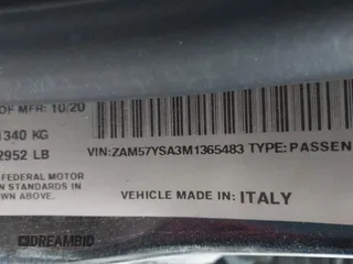 2021 Maserati Ghibli S with VIN ZAM57YSA3M1365483, listed as a IAAI auction lot 42562390 with 51,954 mi miles and . Bid and sale history available at DreamBid. Image 9.