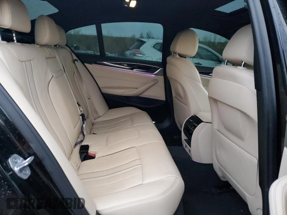 2018 BMW 5 Series 530e xDrive with VIN WBAJB1C5XJB084018, listed as a Copart auction lot 86277124 with 127,517 mi miles and Salvage Title. Bid and sale history available at carsss.com. Image 10.