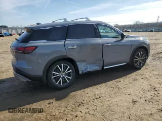 2025 Infiniti QX60 Sensory with VIN 5N1AL1GS2SC338845, listed as a Copart auction lot 85276094 with 361 mi miles and Salvage Title. Bid and sale history available at DreamBid. Image 3.