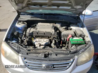 2009 Kia Spectra EX with VIN KNAFE222895603636, listed as a Copart auction lot 75327854 with 169,702 mi miles and Salvage Title. Bid and sale history available at carsss.com. Image 11.