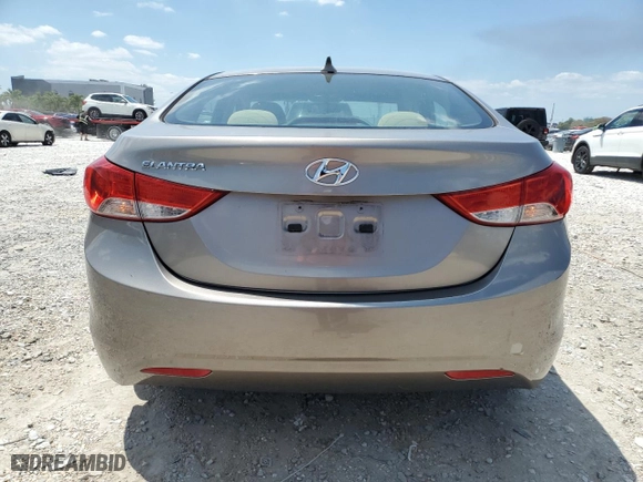 2011 Hyundai Elantra GLS PZEV with VIN 5NPDH4AE4BH045735, listed as a Copart auction lot 53339785 with 58,897 mi miles and Salvage Title. Bid and sale history available at carsss.com. Image 6.