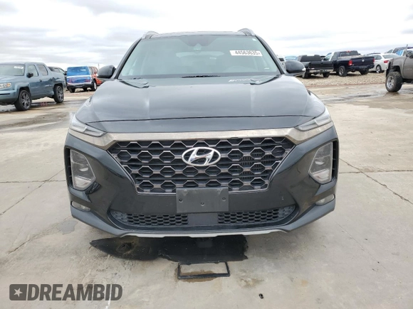2019 Hyundai Santa Fe Ultimate with VIN 5NMS53AA6KH045644, listed as a Copart auction lot 44563635 with 64,777 mi miles and Non Repairable. Bid and sale history available at carsss.com. Image 5.
