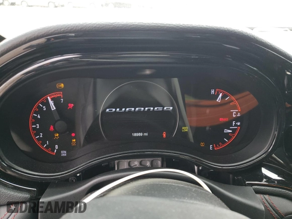 2024 Dodge Durango R/T Plus with VIN 1C4SDJCT4RC222478, listed as a Copart auction lot 52792695 with 18,989 mi miles and Salvage title. Bid and sale history available at DreamBid. Image 9.
