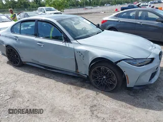 2024 BMW M3 Competition xDrive with VIN WBS43AY03RFS40486, listed as a IAAI auction lot 42537934 with 23,973 mi miles and . Bid and sale history available at DreamBid. Image 1.
