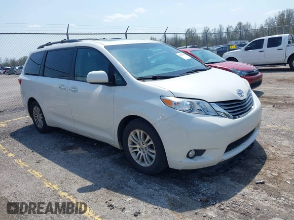 2017 Toyota Sienna XLE Auto Access Seat with VIN 5TDYZ3DC7HS865605, listed as a IAAI auction lot 42027590 with 152,599 mi miles and . Bid and sale history available at DreamBid. Image 1.