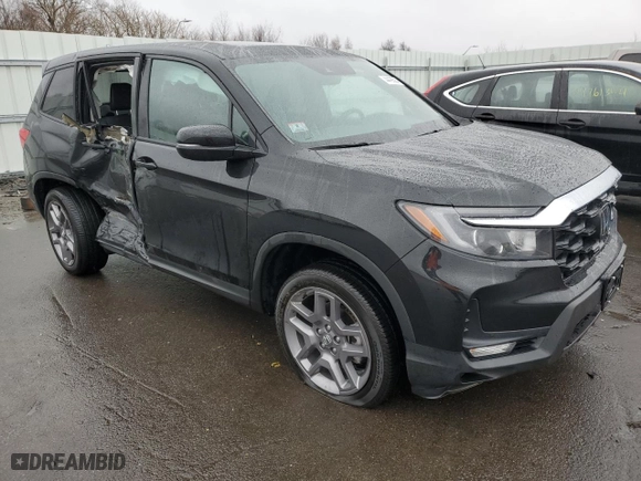 2023 Honda Passport EX-L with VIN 5FNYF8H54PB026175, listed as a Copart auction lot 44426504 with 6,376 mi miles. Bid and sale history available at carsss.com. Image 4.