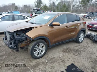 2017 Kia Sportage LX with VIN KNDPMCAC6H7042379, listed as a IAAI auction lot 41661505 with 113,370 mi miles and . Bid and sale history available at carsss.com. Image 2.