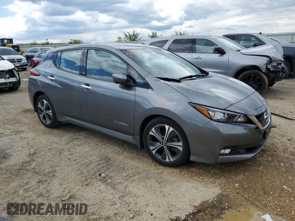 2019 Nissan LEAF SV with VIN 1N4AZ1CP1KC306883, listed as a Copart auction lot 58795165 with Not provided miles and Salvage title. Bid and sale history available at DreamBid. Image 4.