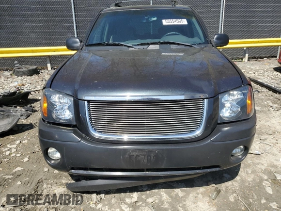 2004 GMC Envoy SLT with VIN 1GKET16S046155005, listed as a Copart auction lot 53554505 with 184,039 mi miles and Salvage Title. Bid and sale history available at DreamBid. Image 5.
