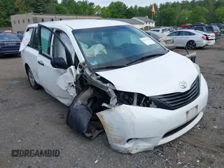 2017 Toyota Sienna L with VIN 5TDZZ3DC3HS793595, listed as a IAAI auction lot 42352780 with 153,161 mi miles and . Bid and sale history available at DreamBid. Image 1.