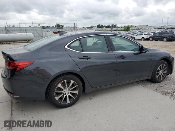 2015 Acura TLX with VIN 19UUB1F37FA010497, listed as a Copart auction lot 62029345 with 182,675 mi miles and Salvage title. Bid and sale history available at DreamBid. Image 3.