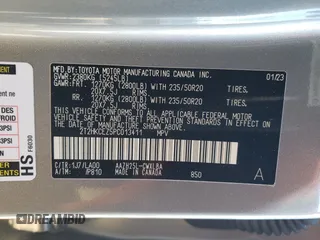 2023 Lexus NX 350h Luxury with VIN 2T2HKCEZ5PC013411, listed as a Copart auction lot 85705704 with 28,660 mi miles and Salvage Title. Bid and sale history available at DreamBid. Image 13.