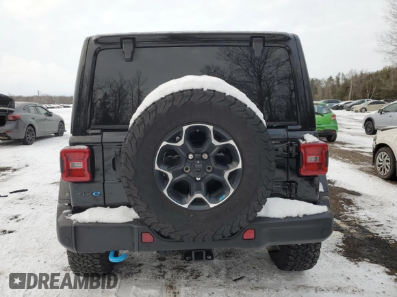 2022 Jeep Wrangler Unlimited Rubicon with VIN 1C4JJXR64NW259788, listed as a Copart auction lot 83600134 with 29,954 mi miles and Clean title. Bid and sale history available at DreamBid. Image 6.