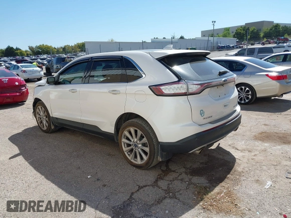 2018 Ford Edge Titanium with VIN 2FMPK4K86JBB39225, listed as a IAAI auction lot 40492704 with 203,252 mi miles. Bid and sale history available at carsss.com. Image 3.