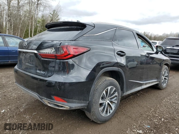 2022 Lexus RX 350 with VIN 2T2HZMDA0NC349008, listed as a Copart auction lot 54544305 with 47,138 mi miles and Salvage title. Bid and sale history available at DreamBid. Image 3.