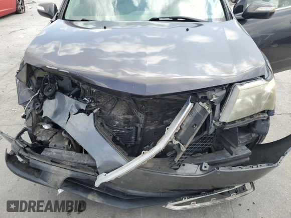2011 Acura MDX with VIN 2HNYD2H20BH500130, listed as a Copart auction lot 59684785 with 212,375 mi miles and Salvage title. Bid and sale history available at DreamBid. Image 12.