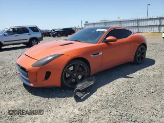 2015 Jaguar F-TYPE V6 S with VIN SAJWA6BC4F8K13840, listed as a Copart auction lot 53965694 with 86,058 mi miles and Salvage Title. Bid and sale history available at carsss.com. Image 1.